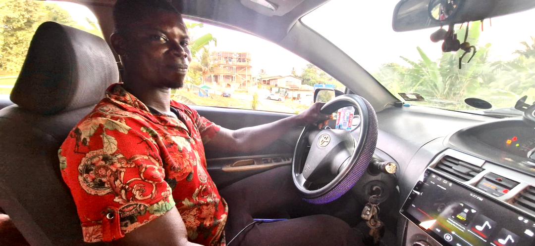 Meet Nicolas Enyaah- Tarkwa’s Taxi driver who gives free ride to the vulnerable in society